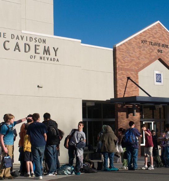 exterior of the Davidson Academy