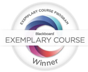Blackboard Exemplary Course Award logo