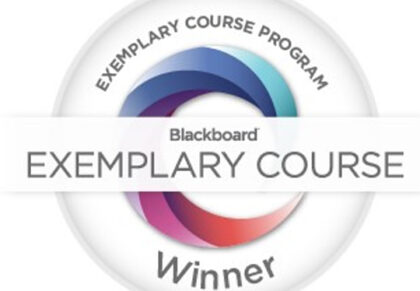 Blackboard Exemplary Course Award logo