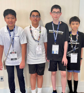 Davidson Academy Online students at MATHCOUNTS